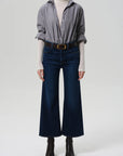 lyra wide leg crop in dakota (clean hem)