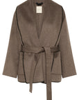 Safran Wrap Coat - Dark Walnut