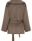 Safran Wrap Coat - Dark Walnut