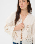 Anamaria Blouse - Whisper White