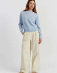 Brushed Cashmere Sweater - BLUE