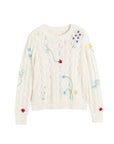 Floral Embroidered Sweater