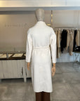 Eva Cashmere Blend Classic Coat - Soft Cream