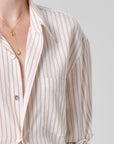 Kayla shirt in sherbet stripe