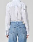 avni slim shirt in blue micro stripe