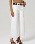 Lyra Wide Leg Crop in Soft White