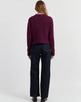 Pure Cashmere Cardigan - Mulberry