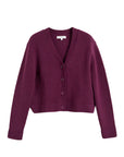 Pure Cashmere Cardigan - Mulberry
