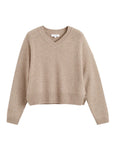 Pure Cashmere V Neck - OATMEAL