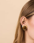 Eva Earrings - Tigers Eye