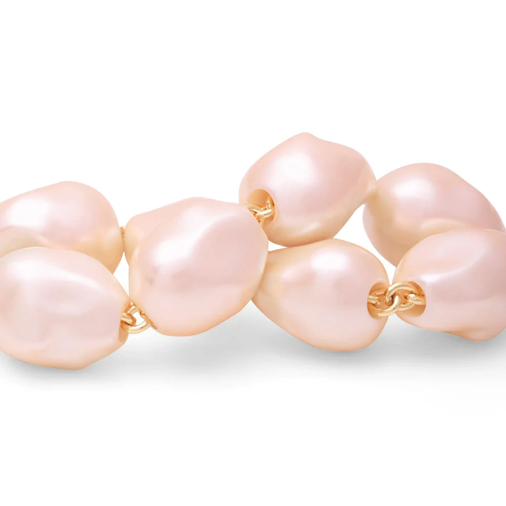 Apricot Pearl Bracelet