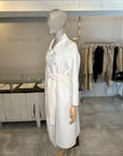 Eva Cashmere Blend Classic Coat - Soft Cream