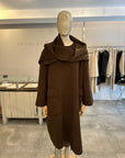 Cocoon Scarf Coat  - Cocoa ONE SIZE