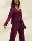 Pure Cashmere Cardigan - Mulberry