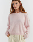 Brushed Cashmere Sweater - PINK