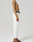 Lyra Wide Leg Crop in Soft White