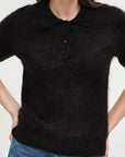 BRUSHED CASHMERE POLO