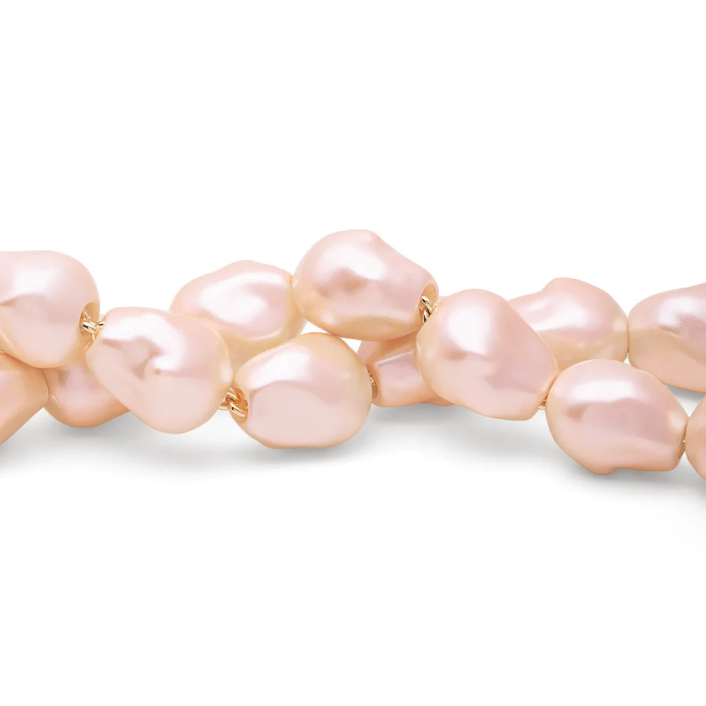 Apricot Pearl Necklace