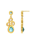 Illian Earrings Turquoise Pearl