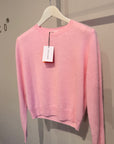Brushed Cashmere Sweater - PINK