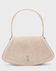 Ariel Suede Shoulder Bag - Soft Taupe