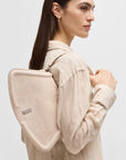 Ariel Suede Shoulder Bag - Soft Taupe
