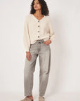 Chunky Cotton Cardi - Ivory