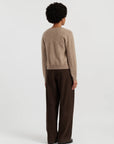 Brushed Cashmere Cardigan - Warm Oatmeal
