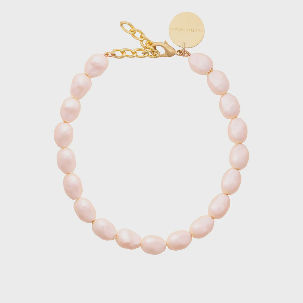 Apricot Pearl Necklace
