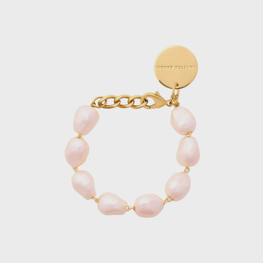 Apricot Pearl Bracelet
