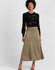 Lurex Skirt -Gold