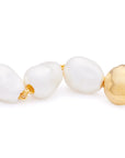 Triple Organic Pearl Earring