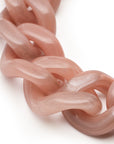 Flat Chain Bracelet - Blush Marble