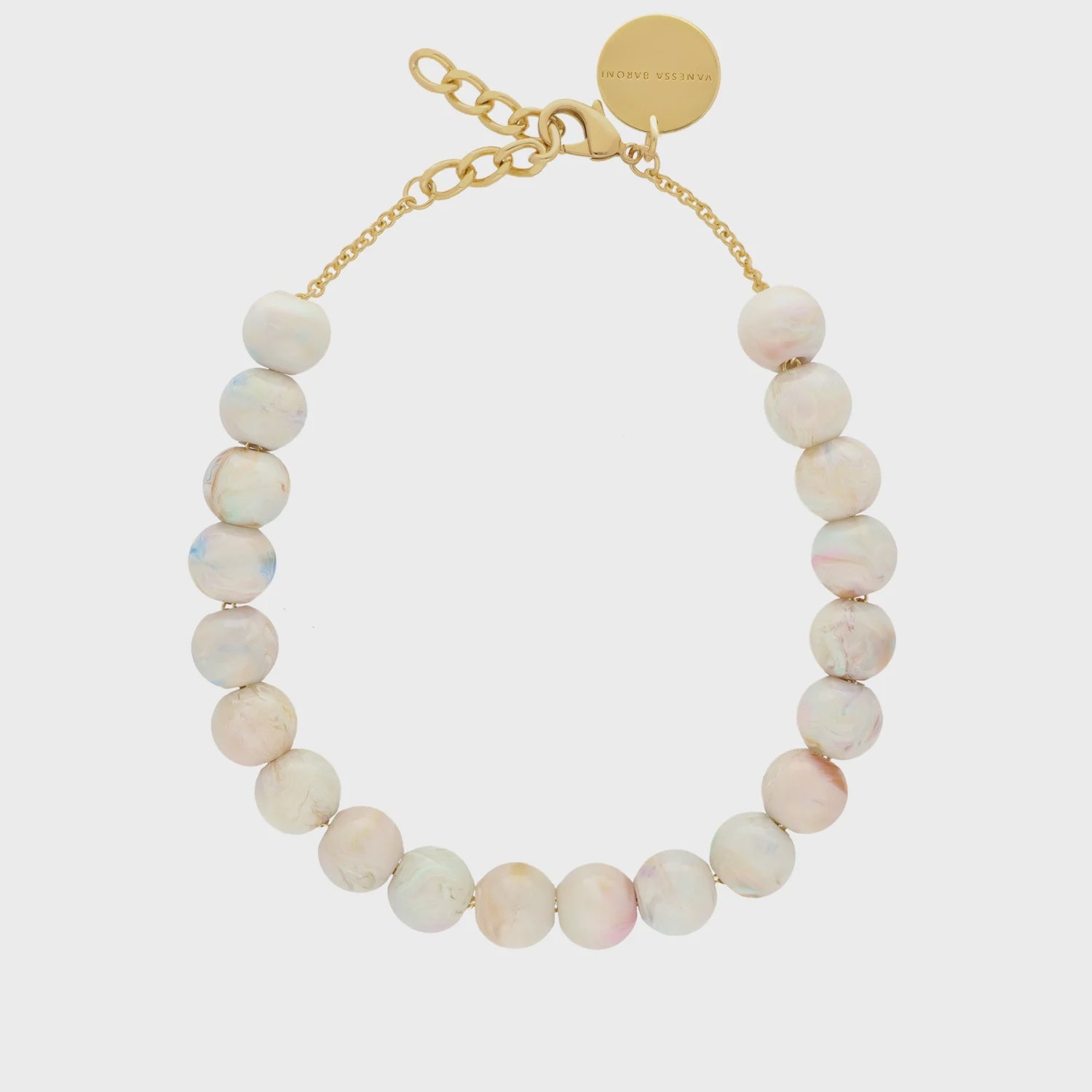 Small Beads Necklace - Multicolour Neutral