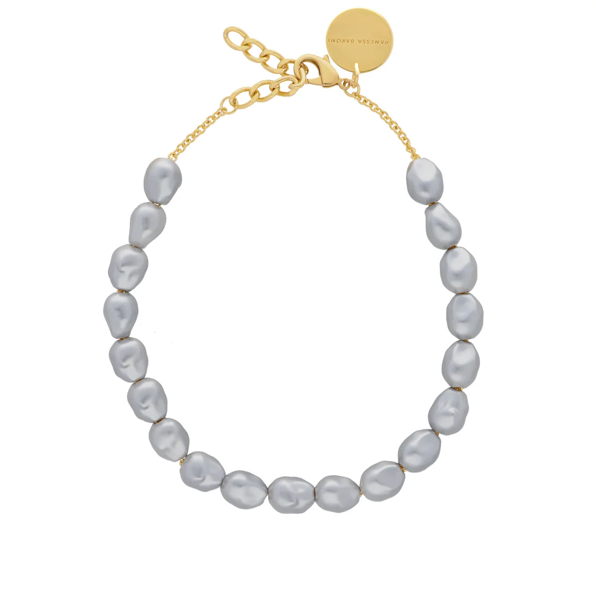 Organic Grey Pearl Necklace