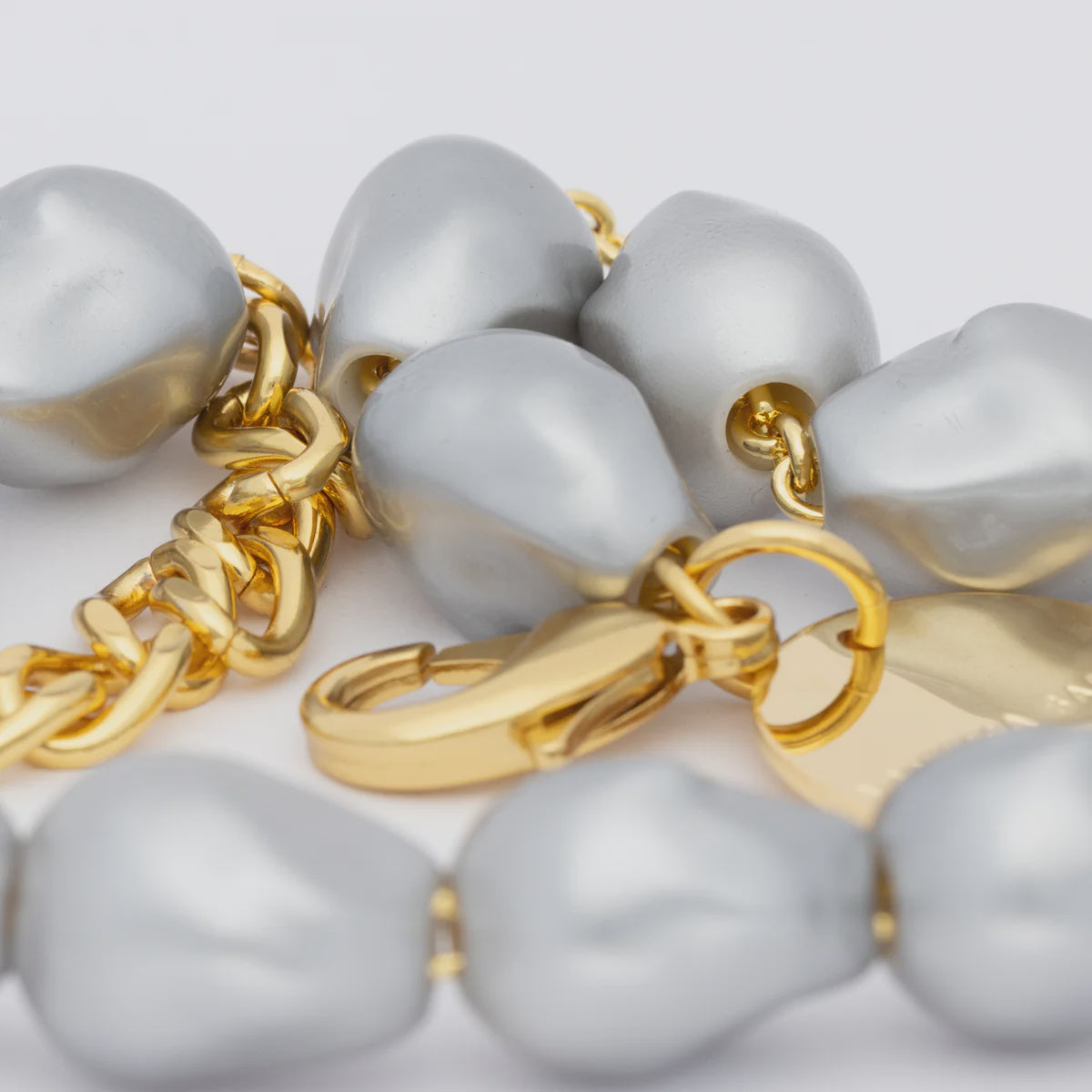 Organic Grey Pearl Necklace