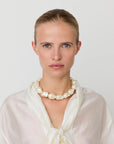 Studded Pearl Necklace