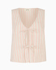 Camilla Tie Blouse - Striped Rose