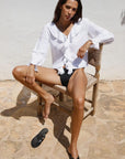 Ophelia Ruffled Blouse - White