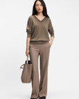 Freeslyn V Neck - Brown