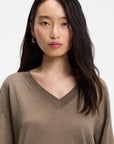 Freeslyn V Neck - Brown