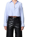 ana cropped shirt in blue