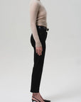 caia straight in plush black