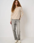 Scallop Hem Cashmere Pullover