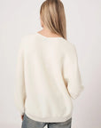 Luxe V Neck Cashmere - CREAM