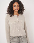 CARDIGAN Extrafine Baby Wool - Natural
