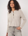 CARDIGAN Extrafine Baby Wool - Natural