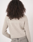 CARDIGAN Extrafine Baby Wool - Natural