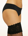 Satin Touch Stay Up - Black