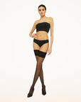 Satin Touch Stay Up - Black